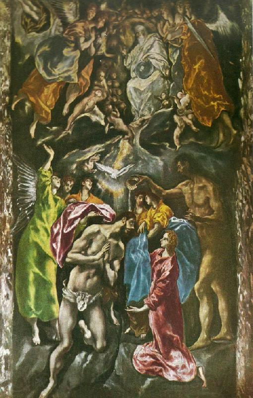 El Greco baptism of christ Germany oil painting art